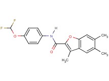N-[4-(difluoromethoxy)phenyl]-3,5,6-trimethyl-1-benzofuran-2-carboxamide