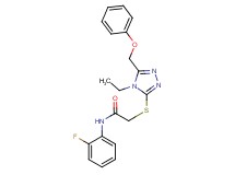 2-{[4-ethyl-5-(phenoxymethyl)-4H-1,2,4-triazol-3-yl]thio}-N-(2-fluorophenyl)acetamide