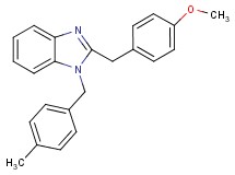 2-(4-methoxybenzyl)-1-(4-methylbenzyl)-1H-benzimidazole