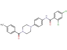 2,4-dichloro-N-{4-[4-(4-methylbenzoyl)-1-piperazinyl]phenyl}benzamide