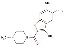 1-methyl-4-[(3,5,6-trimethyl-1-benzofuran-2-yl)carbonyl]piperazine