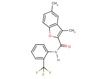 3,5-dimethyl-N-[2-(trifluoromethyl)phenyl]-1-benzofuran-2-carboxamide