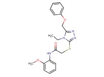 2-{[4-ethyl-5-(phenoxymethyl)-4H-1,2,4-triazol-3-yl]thio}-N-(2-methoxyphenyl)acetamide