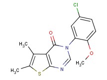 3-(5-chloro-2-methoxyphenyl)-5,6-dimethylthieno[2,3-d]pyrimidin-4(3H)-one