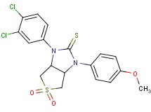 1-(3,4-dichlorophenyl)-3-(4-methoxyphenyl)tetrahydro-1H-thieno[3,4-d]imidazole-2(3H)-thione 5,5-dioxide