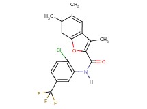 N-[2-chloro-5-(trifluoromethyl)phenyl]-3,5,6-trimethyl-1-benzofuran-2-carboxamide