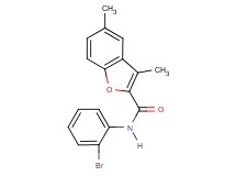 N-(2-bromophenyl)-3,5-dimethyl-1-benzofuran-2-carboxamide