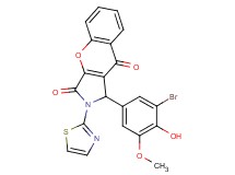 1-(3-bromo-4-hydroxy-5-methoxyphenyl)-2-(1,3-thiazol-2-yl)-1,2-dihydrochromeno[2,3-c]pyrrole-3,9-dione