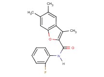 N-(2-fluorophenyl)-3,5,6-trimethyl-1-benzofuran-2-carboxamide