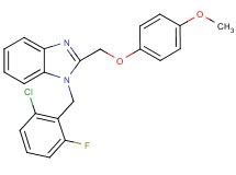 1-(2-chloro-6-fluorobenzyl)-2-[(4-methoxyphenoxy)methyl]-1H-benzimidazole