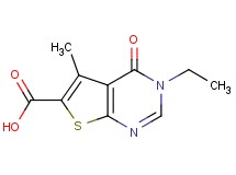 3-ethyl-5-methyl-4-oxo-3,4-dihydrothieno[2,3-d]pyrimidine-6-carboxylic acid
