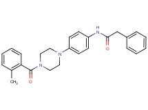 N-{4-[4-(2-methylbenzoyl)-1-piperazinyl]phenyl}-2-phenylacetamide