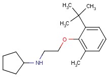 N-[2-(2-tert-butyl-6-methylphenoxy)ethyl]cyclopentanamine oxalate