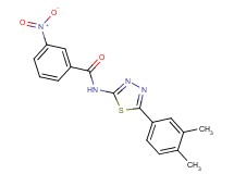 N-[5-(3,4-dimethylphenyl)-1,3,4-thiadiazol-2-yl]-3-nitrobenzamide