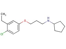 N-[3-(4-chloro-3-ethylphenoxy)propyl]cyclopentanamine oxalate