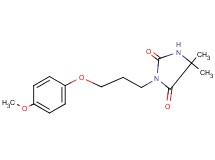 3-[3-(4-methoxyphenoxy)propyl]-5,5-dimethyl-2,4-imidazolidinedione