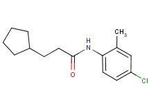 N-(4-chloro-2-methylphenyl)-3-cyclopentylpropanamide