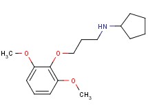 N-[3-(2,6-dimethoxyphenoxy)propyl]cyclopentanamine oxalate
