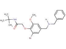 2-{4-[(benzylamino)methyl]-2-bromo-6-methoxyphenoxy}-N-(tert-butyl)acetamide hydrochloride