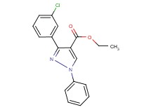 ethyl 3-(3-chlorophenyl)-1-phenyl-1H-pyrazole-4-carboxylate