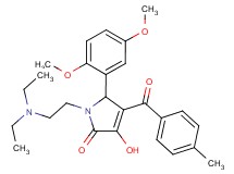 1-[2-(diethylamino)ethyl]-5-(2,5-dimethoxyphenyl)-3-hydroxy-4-(4-methylbenzoyl)-1,5-dihydro-2H-pyrrol-2-one