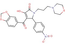 4-(1,3-benzodioxol-5-ylcarbonyl)-3-hydroxy-1-[3-(4-morpholinyl)propyl]-5-(4-nitrophenyl)-1,5-dihydro-2H-pyrrol-2-one