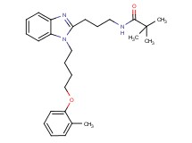 2,2-dimethyl-N-(3-{1-[4-(2-methylphenoxy)butyl]-1H-benzimidazol-2-yl}propyl)propanamide