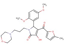 5-(2,5-dimethoxyphenyl)-3-hydroxy-4-(5-methyl-2-furoyl)-1-[3-(4-morpholinyl)propyl]-1,5-dihydro-2H-pyrrol-2-one