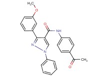 N-(4-acetylphenyl)-3-(3-methoxyphenyl)-1-phenyl-1H-pyrazole-4-carboxamide