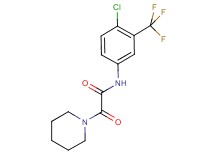 N-[4-chloro-3-(trifluoromethyl)phenyl]-2-oxo-2-(1-piperidinyl)acetamide