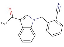2-[(3-acetyl-1H-indol-1-yl)methyl]benzonitrile