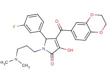 4-(2,3-dihydro-1,4-benzodioxin-6-ylcarbonyl)-1-[3-(dimethylamino)propyl]-5-(3-fluorophenyl)-3-hydroxy-1,5-dihydro-2H-pyrrol-2-one
