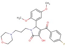 5-(2,5-dimethoxyphenyl)-4-(4-fluorobenzoyl)-3-hydroxy-1-[3-(4-morpholinyl)propyl]-1,5-dihydro-2H-pyrrol-2-one