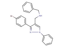 N-benzyl-1-[3-(4-bromophenyl)-1-phenyl-1H-pyrazol-4-yl]methanamine
