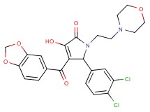 4-(1,3-benzodioxol-5-ylcarbonyl)-5-(3,4-dichlorophenyl)-3-hydroxy-1-[2-(4-morpholinyl)ethyl]-1,5-dihydro-2H-pyrrol-2-one