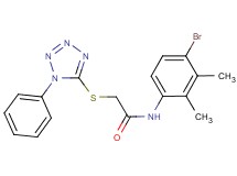 N-(4-bromo-2,3-dimethylphenyl)-2-[(1-phenyl-1H-tetrazol-5-yl)thio]acetamide