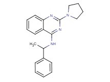 N-(1-phenylethyl)-2-(1-pyrrolidinyl)-4-quinazolinamine