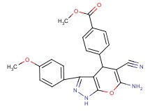 methyl 4-[6-amino-5-cyano-3-(4-methoxyphenyl)-1,4-dihydropyrano[2,3-c]pyrazol-4-yl]benzoate