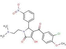 4-(3-chloro-4-methoxybenzoyl)-1-[2-(dimethylamino)ethyl]-3-hydroxy-5-(3-nitrophenyl)-1,5-dihydro-2H-pyrrol-2-one