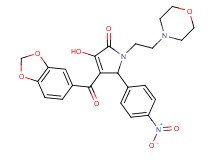 4-(1,3-benzodioxol-5-ylcarbonyl)-3-hydroxy-1-[2-(4-morpholinyl)ethyl]-5-(4-nitrophenyl)-1,5-dihydro-2H-pyrrol-2-one