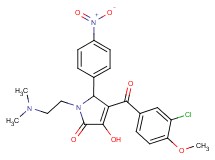 4-(3-chloro-4-methoxybenzoyl)-1-[2-(dimethylamino)ethyl]-3-hydroxy-5-(4-nitrophenyl)-1,5-dihydro-2H-pyrrol-2-one