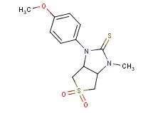 1-(4-methoxyphenyl)-3-methyltetrahydro-1H-thieno[3,4-d]imidazole-2(3H)-thione 5,5-dioxide