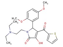 1-[2-(diethylamino)ethyl]-5-(2,5-dimethoxyphenyl)-3-hydroxy-4-(2-thienylcarbonyl)-1,5-dihydro-2H-pyrrol-2-one