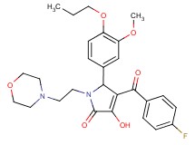 4-(4-fluorobenzoyl)-3-hydroxy-5-(3-methoxy-4-propoxyphenyl)-1-[2-(4-morpholinyl)ethyl]-1,5-dihydro-2H-pyrrol-2-one