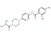 N-[4-(4-isobutyryl-1-piperazinyl)phenyl]-2,4-dimethylbenzamide
