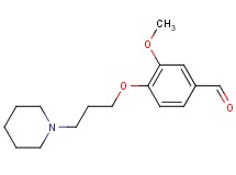 3-methoxy-4-[3-(1-piperidinyl)propoxy]benzaldehyde oxalate