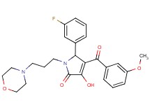 5-(3-fluorophenyl)-3-hydroxy-4-(3-methoxybenzoyl)-1-[3-(4-morpholinyl)propyl]-1,5-dihydro-2H-pyrrol-2-one