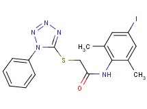 N-(4-iodo-2,6-dimethylphenyl)-2-[(1-phenyl-1H-tetrazol-5-yl)thio]acetamide