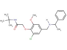 N-(tert-butyl)-2-(2-chloro-6-methoxy-4-{[(1-phenylethyl)amino]methyl}phenoxy)acetamide hydrochloride