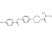 N-[4-(4-isobutyryl-1-piperazinyl)phenyl]-4-methylbenzamide